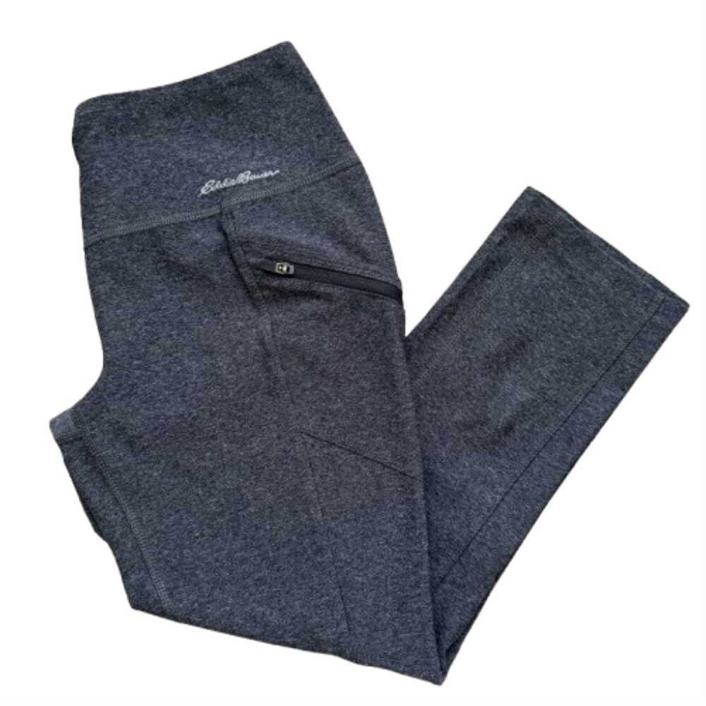 Eddie Bauer Cropped Gray Heather Leggings